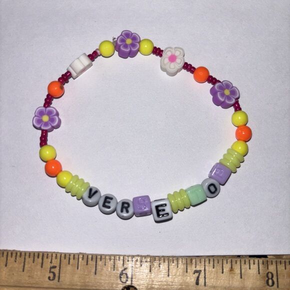 Multicolor “Verse Top” Bracelet Adult Humor Beaded Handmade Naughty Accessories - Picture 1 of 3